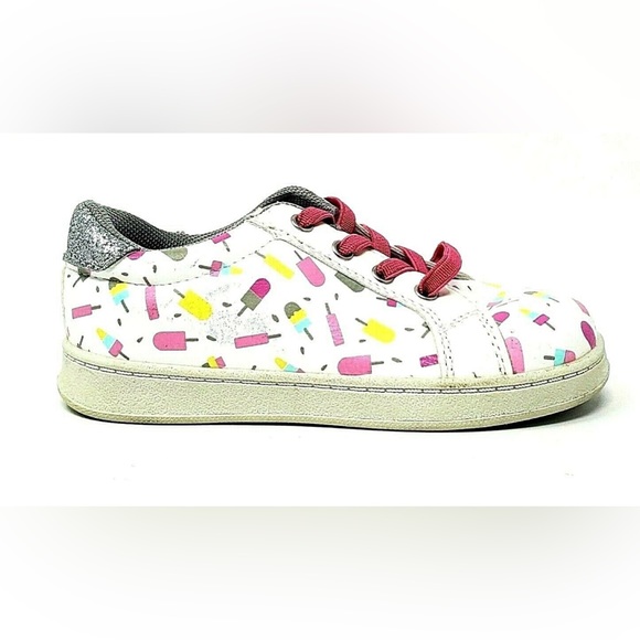 HARPER CANYON Toddler Girls White Popsicle Slip On Sneakers Shoes - Picture 3 of 9